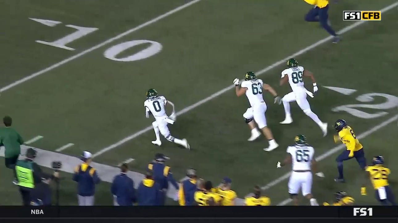 Craig Williams turns on the jets to help Baylor regain the lead vs. West Virginia