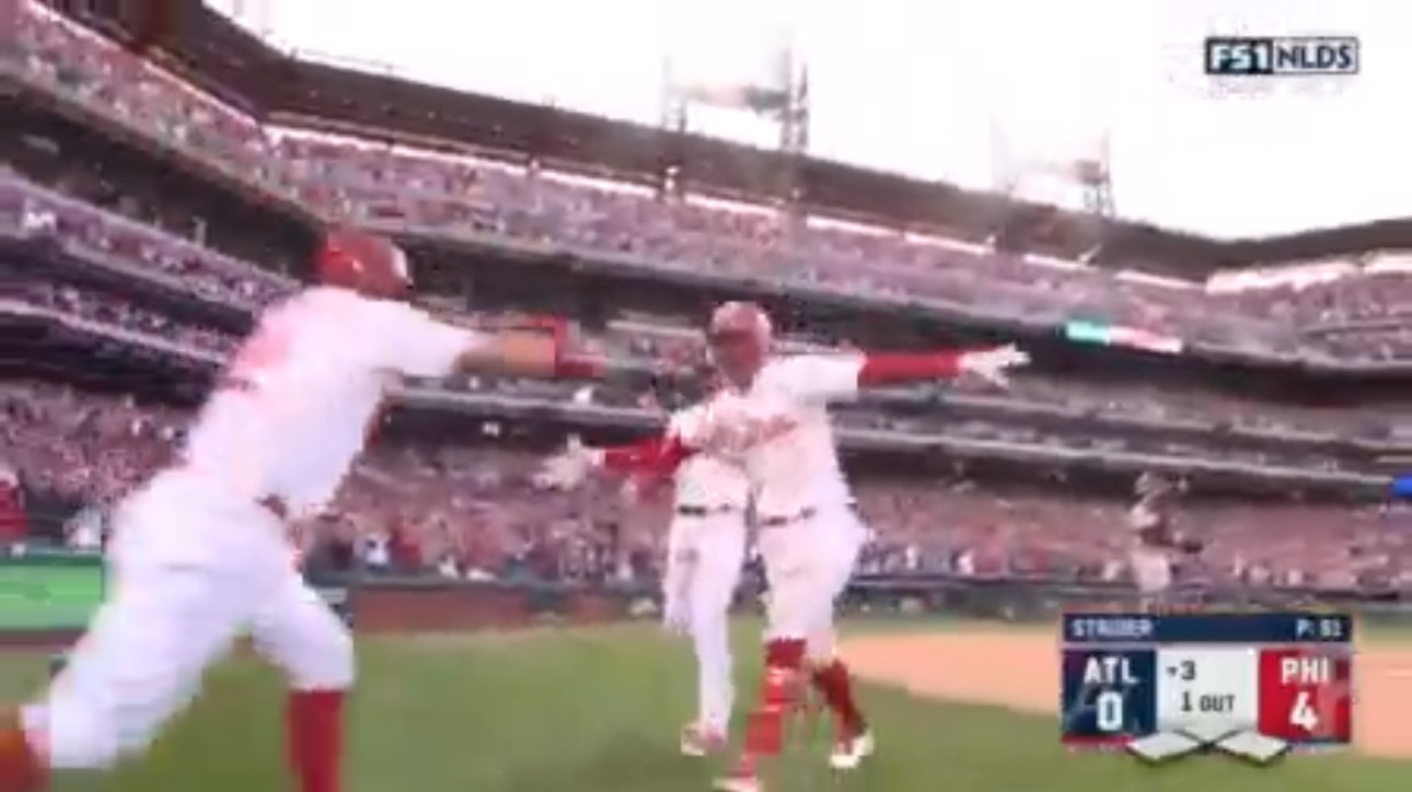 Rhys Hoskins and Bryce Harper take Spencer Strider deep to give Phillies a 6-0 lead over Braves