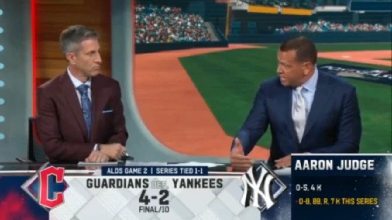 Alex Rodriguez questions Yankees' decision to hit Aaron Judge leadoff throughout the playoffs