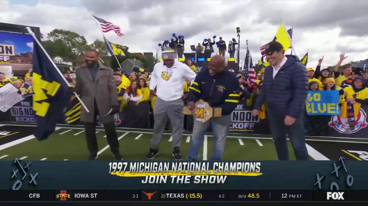 Michigan's 1997 National Champions join the 'Big Noon Kickoff' crew to talk matchup with Penn State