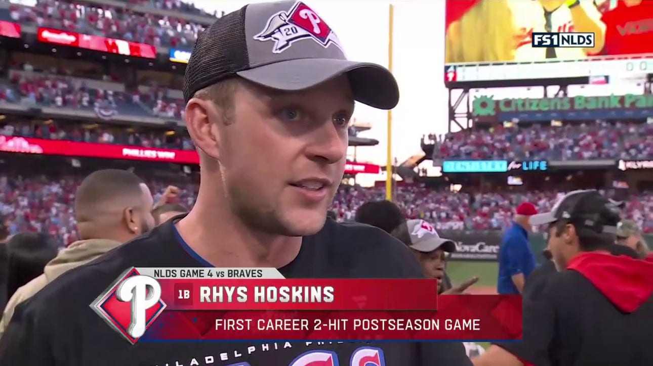 'You can see how much fun we're having' - Rhys Hoskins after Phillies advance to NLCS