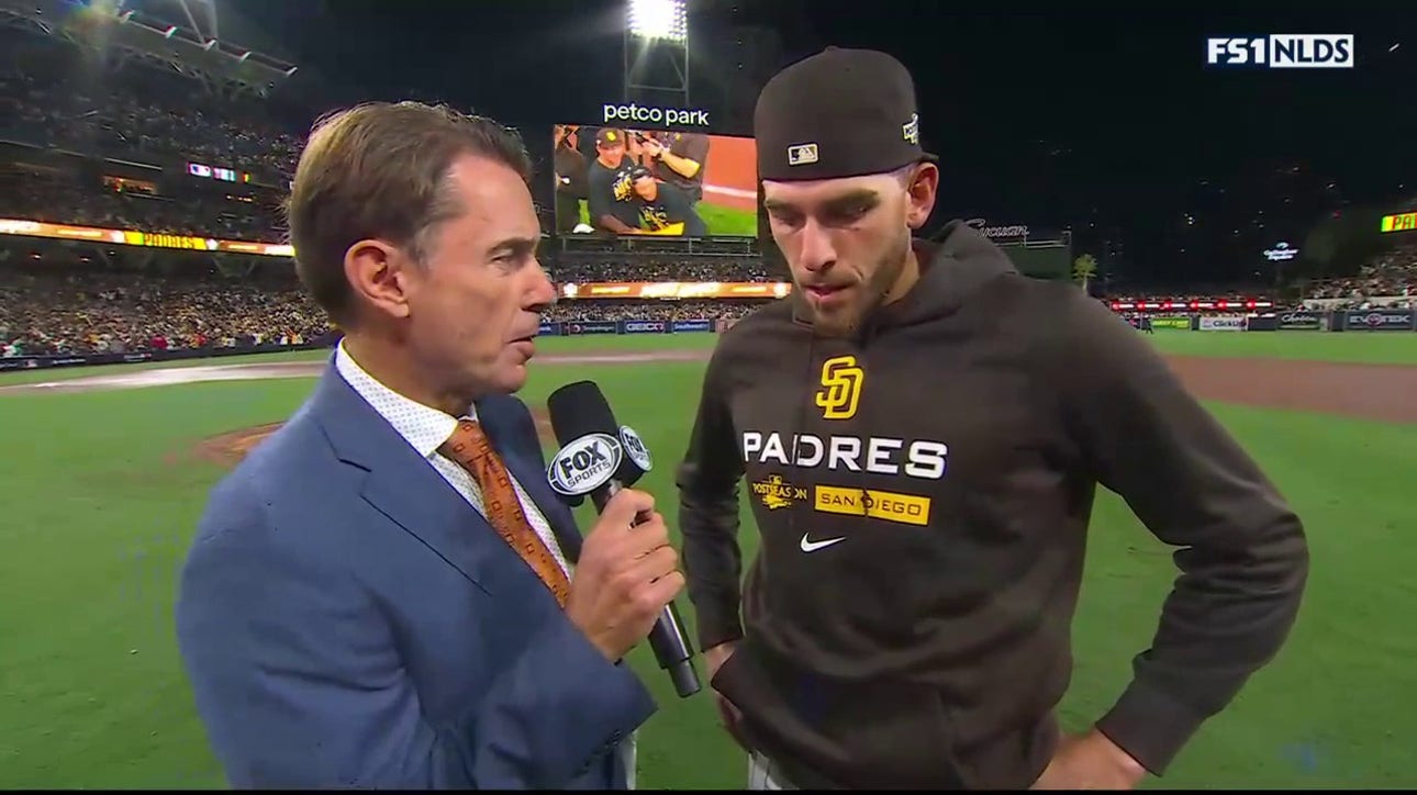 'This team is thirsty for a championship' — Joe Musgrove speaks with Tom Verducci after the Padres' win over Dodgers to advance to the NLCS