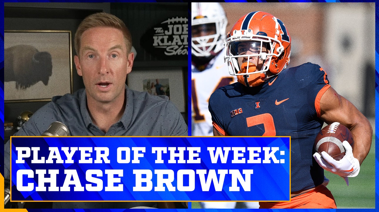 Why Illinois' Chase Brown is Joel Klatt's Week 7 player of the week | Joel Klatt Show