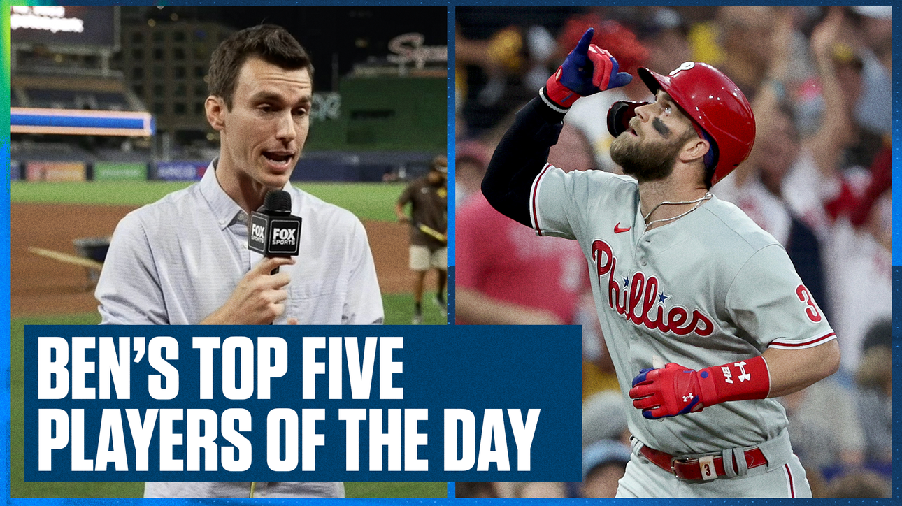 Bryce Harper headlines Ben Verlander's Top 5 players of the day | Flippin' Bats