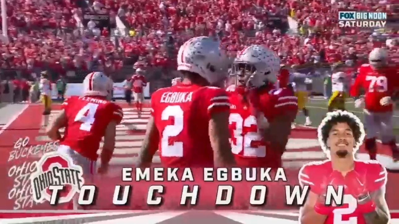 C.J. Stroud finds Marvin Harrison Jr. who makes a great catch and connects with Emeka Egbuka for a 13-yard touchdown