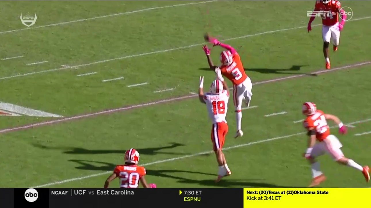 Clemson's defense comes up clutch with game-sealing interception to remain undefeated