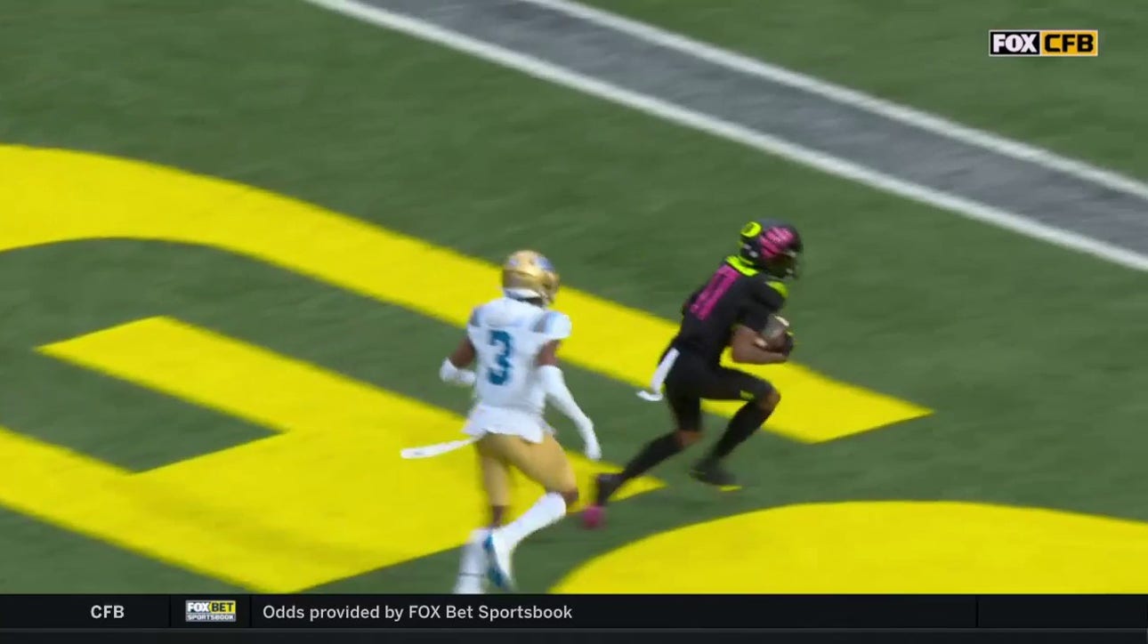 Oregon takes the lead after Bo Nix connects with Troy Franklin for a 49-yard TD