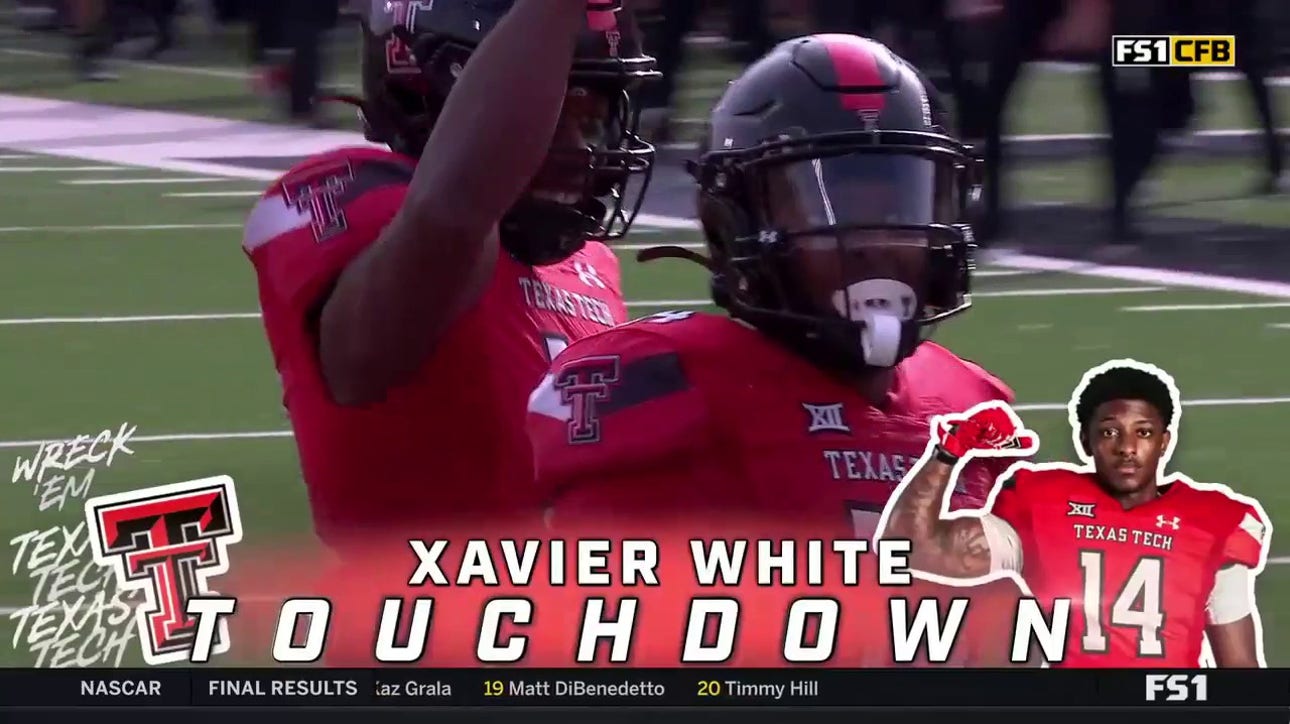 Xavier White shows off his yards-after-catch skills with a 55-yard TD to extend the Red Raiders lead