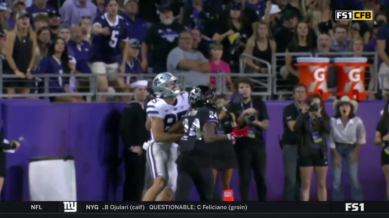 Kansas State's Kade Warner pulls in WILD TD vs. TCU