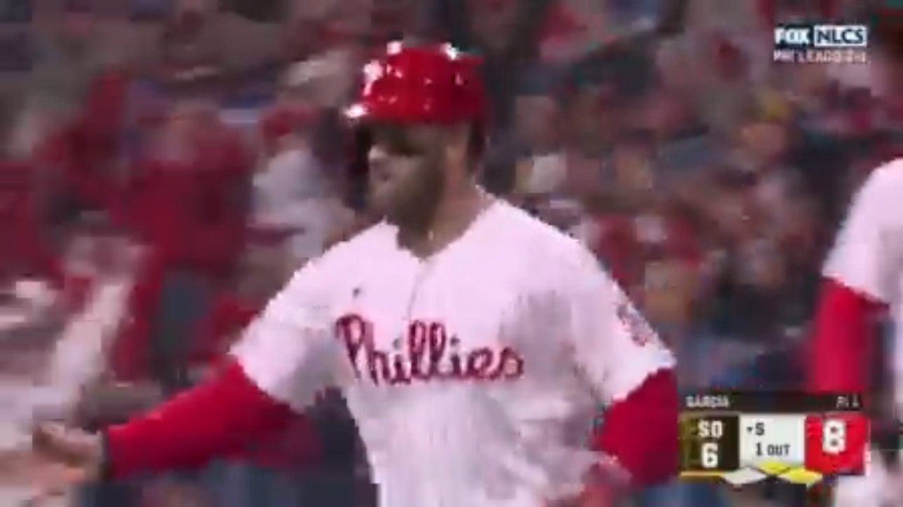 Rhys Hoskins, Bryce Harper, and Nick Castellanos help the Phillies take the lead 8-6