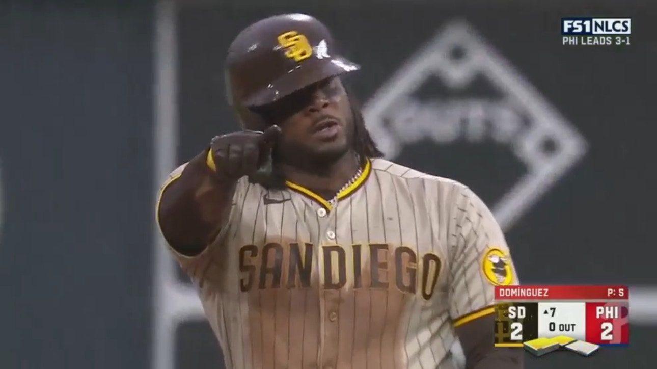 Josh Bell laces an RBI double to tie the game at 2