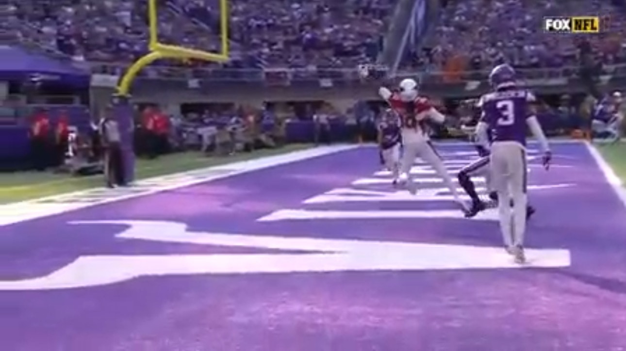 Kyler Murray links up with DeAndre Hopkins who makes a RIDICULOUS one-handed TD grab