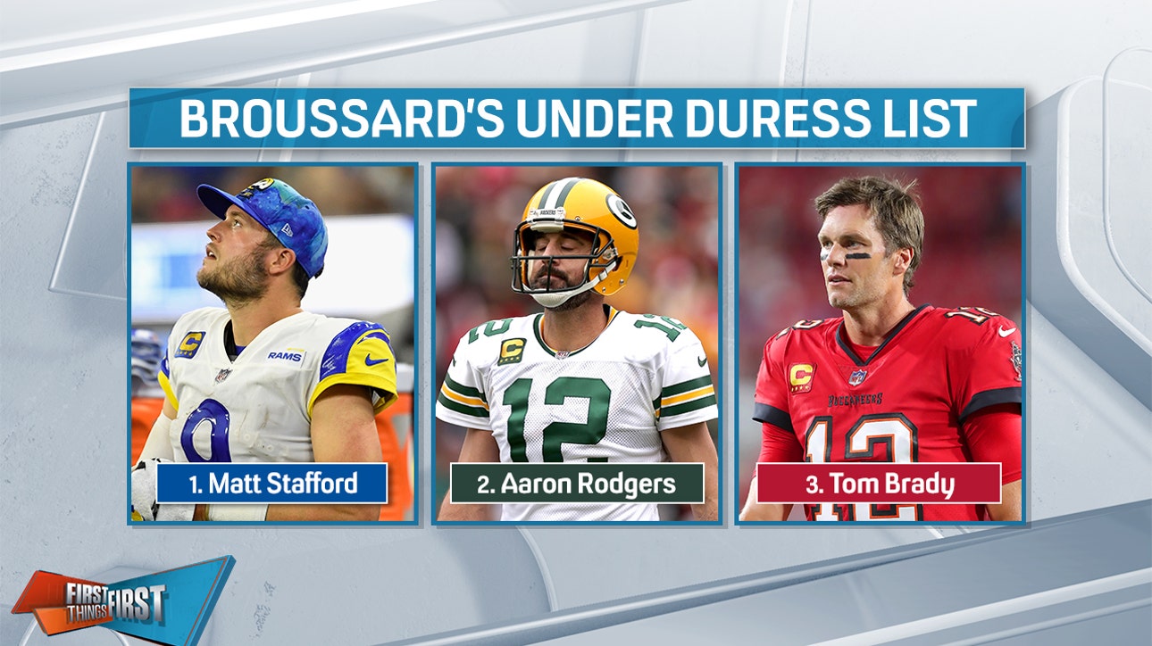 Super Bowl winning QBs feature in Broussard's Under Duress List entering week 9 | FIRST THINGS FIRST