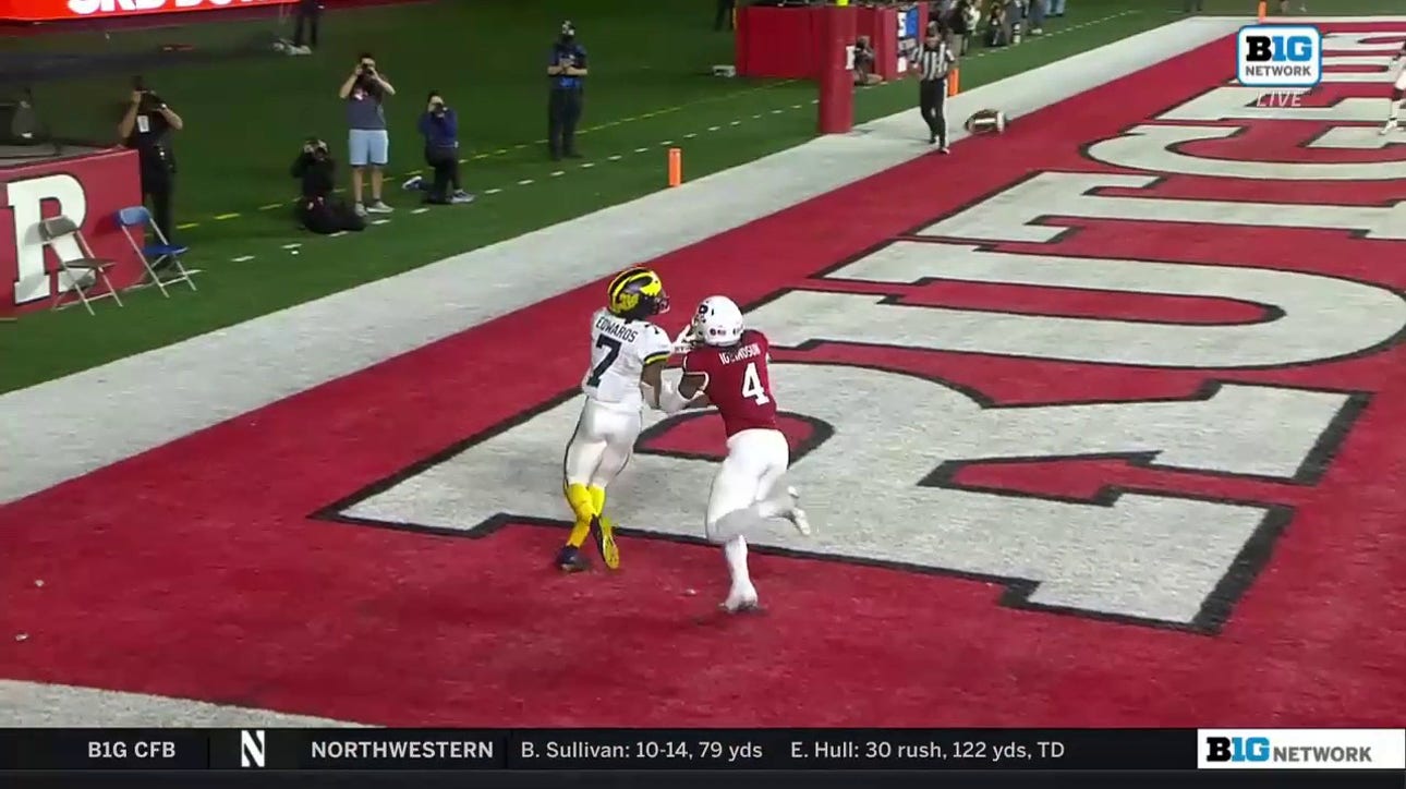 Wolverines' J.J. McCarthy throws a TD DIME vs. Rutgers