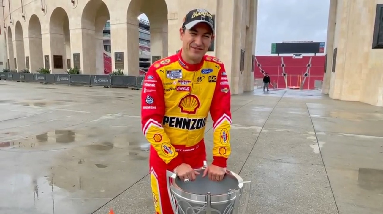 Joey Logano admits he hasn't responded to congratulatory texts yet