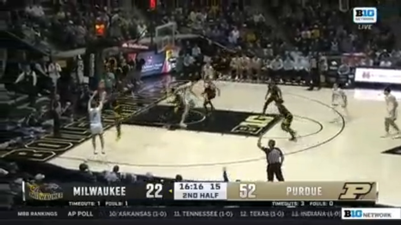 Fletcher Loyer, Brandon Newman, and Zach Edey dominate in 84-53 Purdue win against Milwaukee