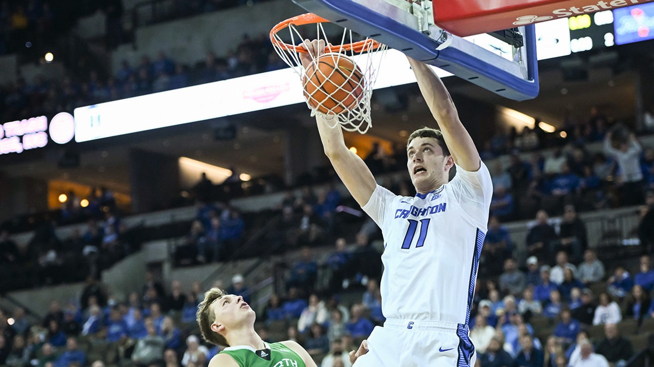 Creighton's Ryan Kalkbrenner led the Bluejays with 24 points and seven rebounds in the 96-61 win over North Dakota