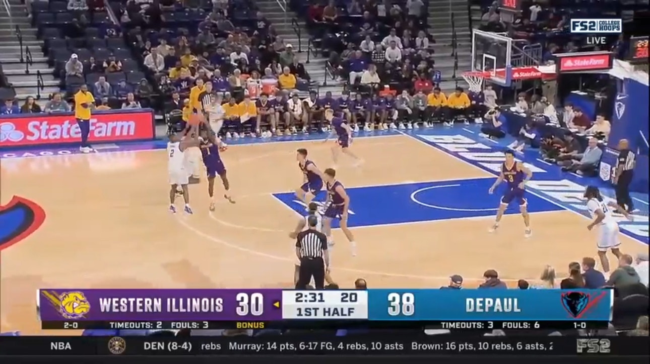 Depaul's Umoja Gibson finishes with 24 points in a 86-74 win over Western Illinois