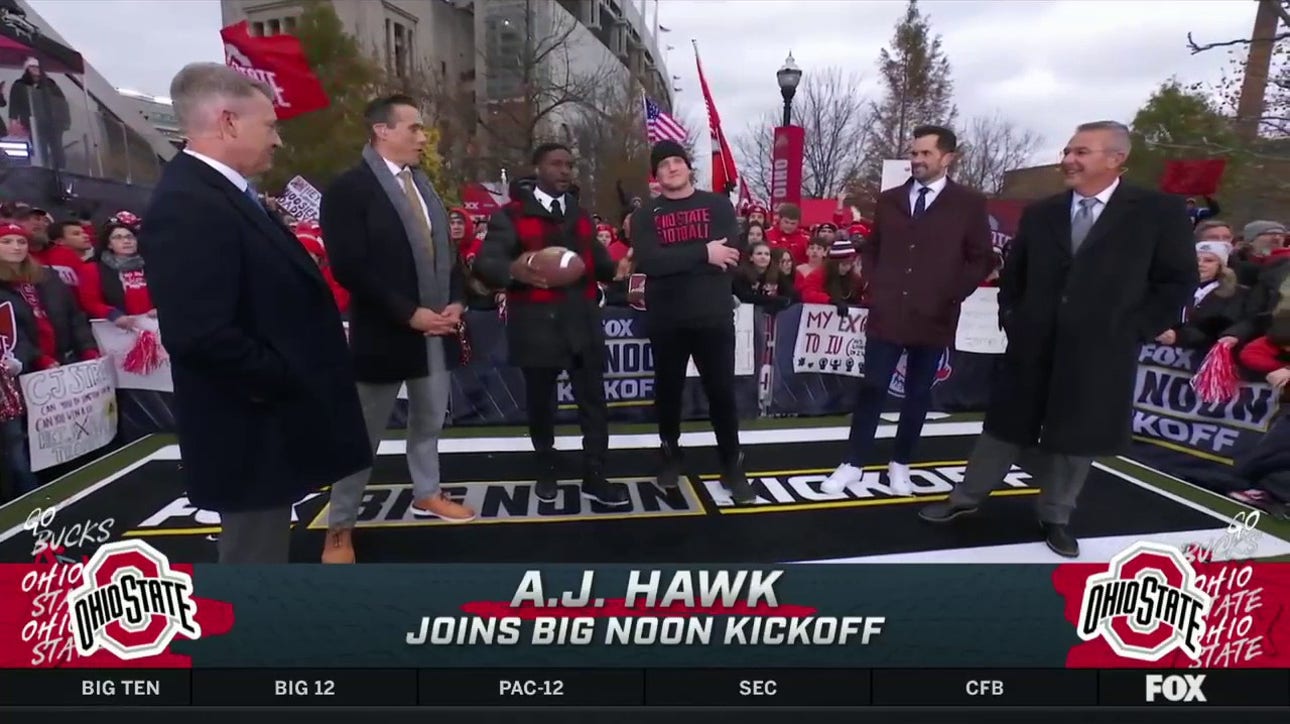 Former Ohio State linebacker A.J. Hawk joins 'Big Noon Kickoff' to talk Buckeyes football
