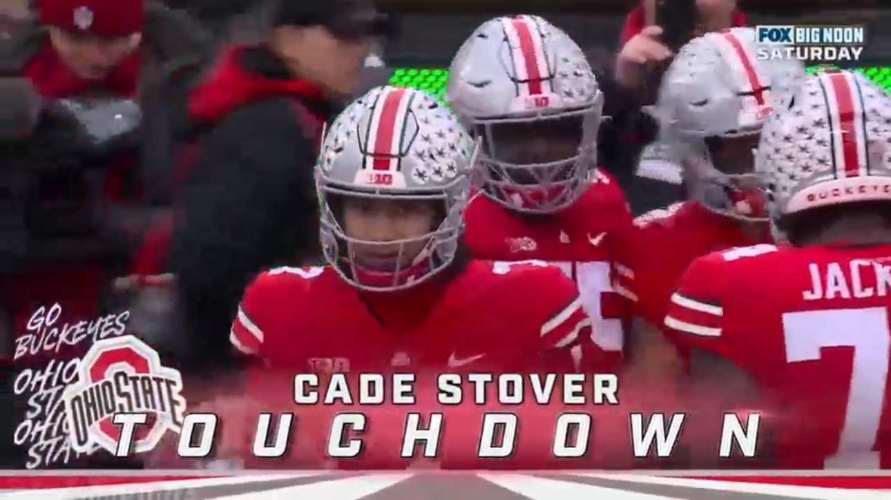 Lanthan Ransom blocks Indiana's punt for Cade Stover to score for Ohio State