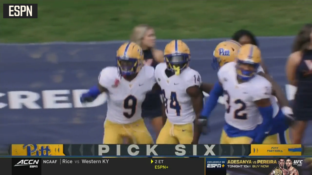Pitt's defense goes back-to-back with two pick six touchdowns in the first two plays of the game