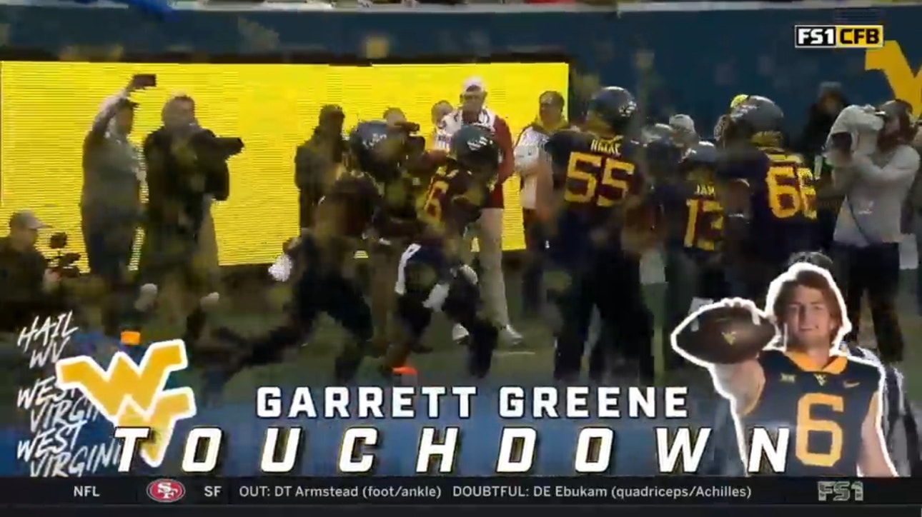Garrett Greene finds his stride on an 11-yard rushing touchdown and WVU ties it up 20-20
