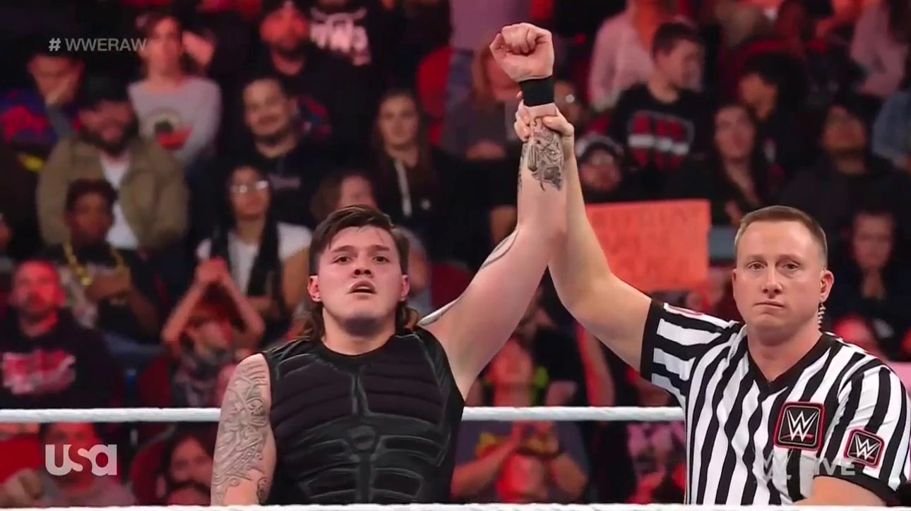 Dominik Mysterio takes down Sheldon Benjamin on Monday Night Raw | WWE on FOX
