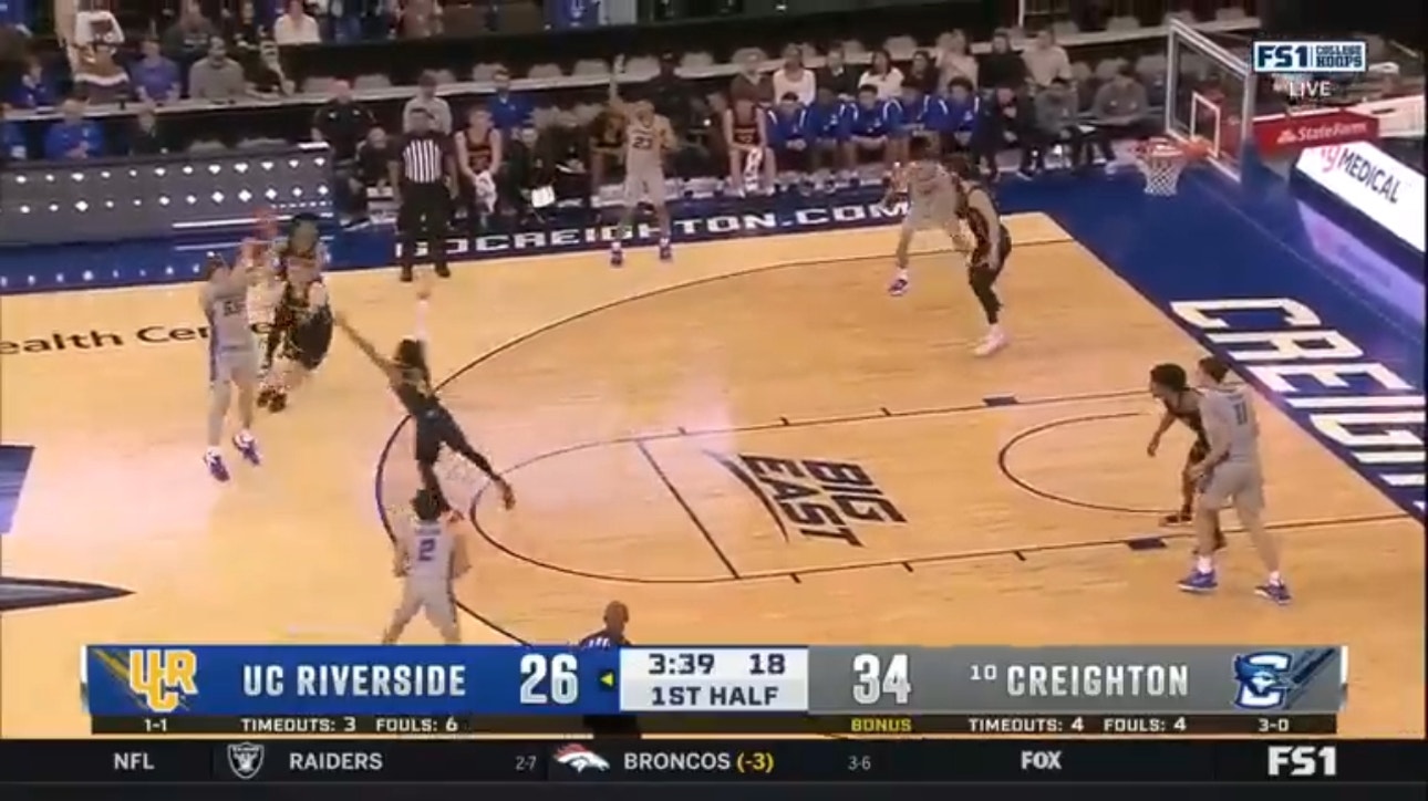 Baylor Scheierman's 17 points propels Creighton's blowout victory over UC Riverside
