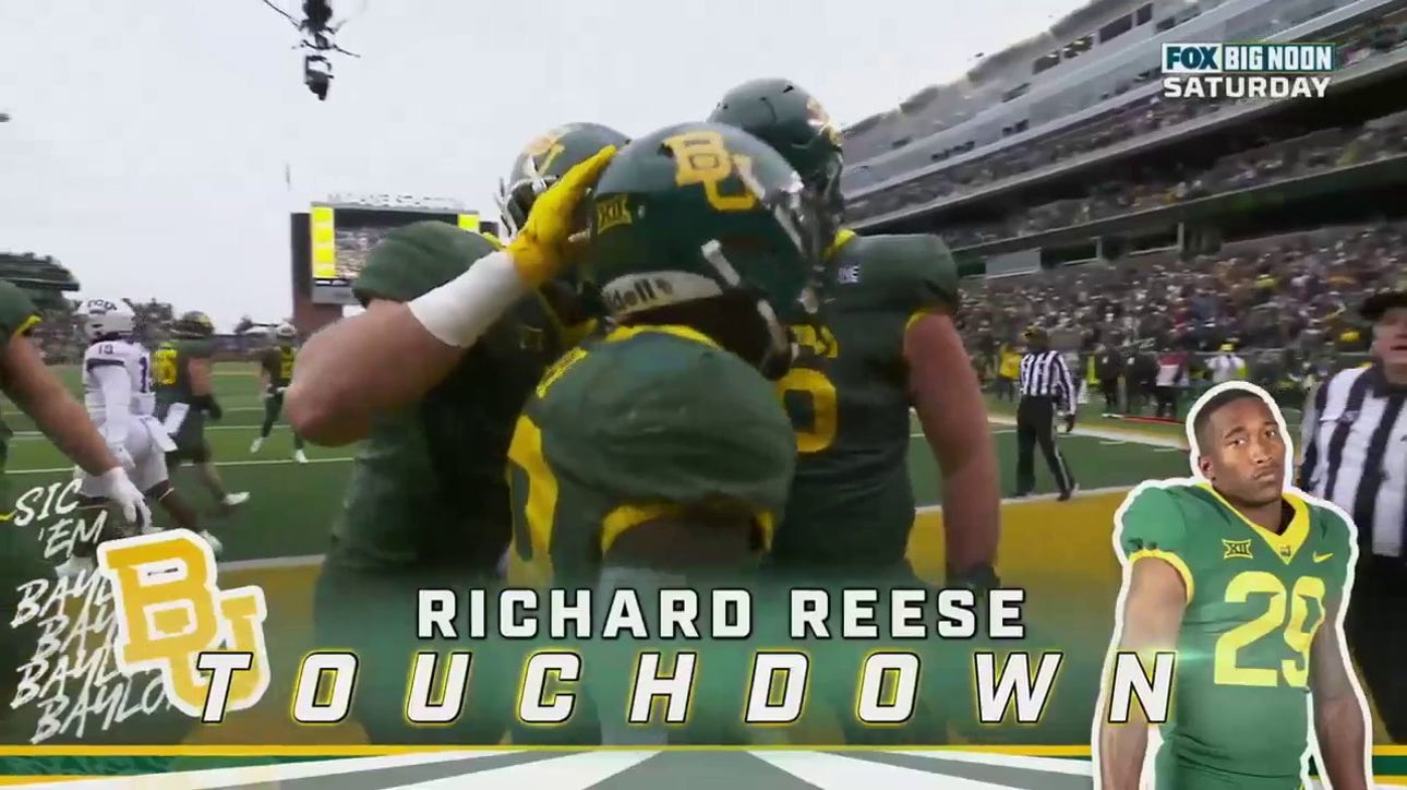 Richard Reese runs for a 1-yard touchdown extending the Baylor lead 28-20