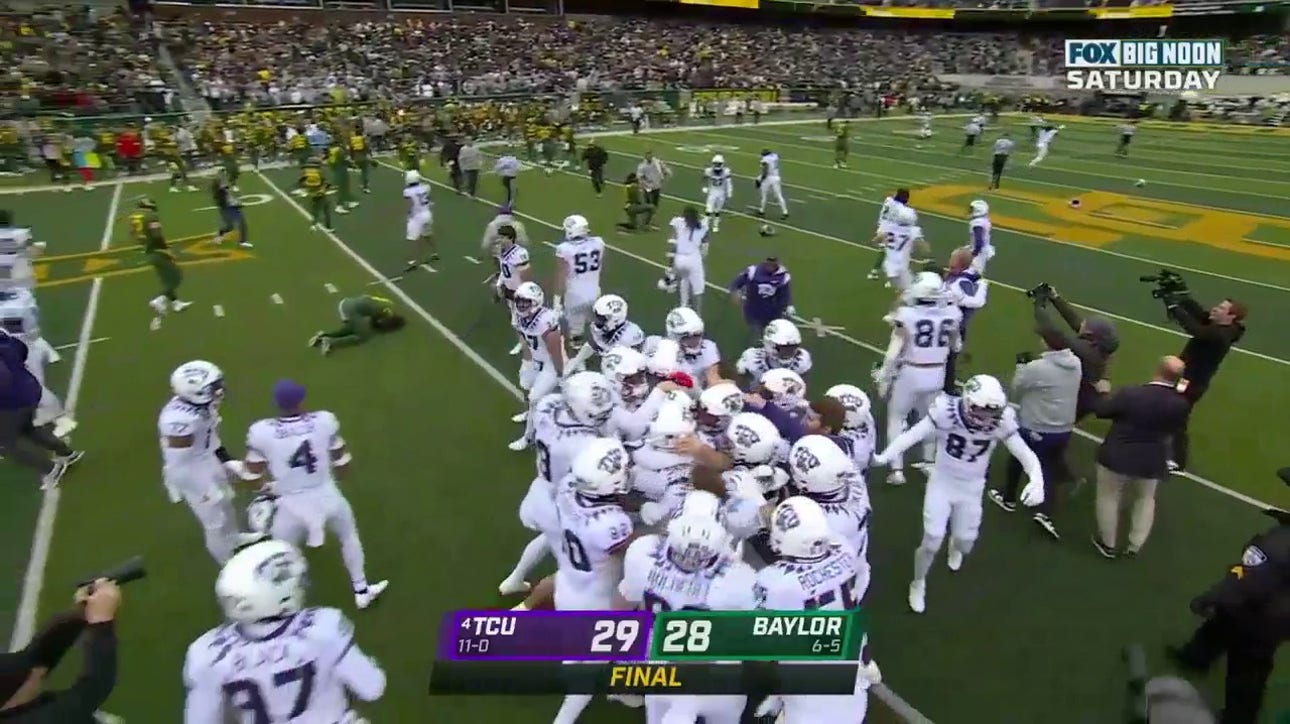 TCU stays undefeated with a last-second 42-yard field goal made by Griffin Kell