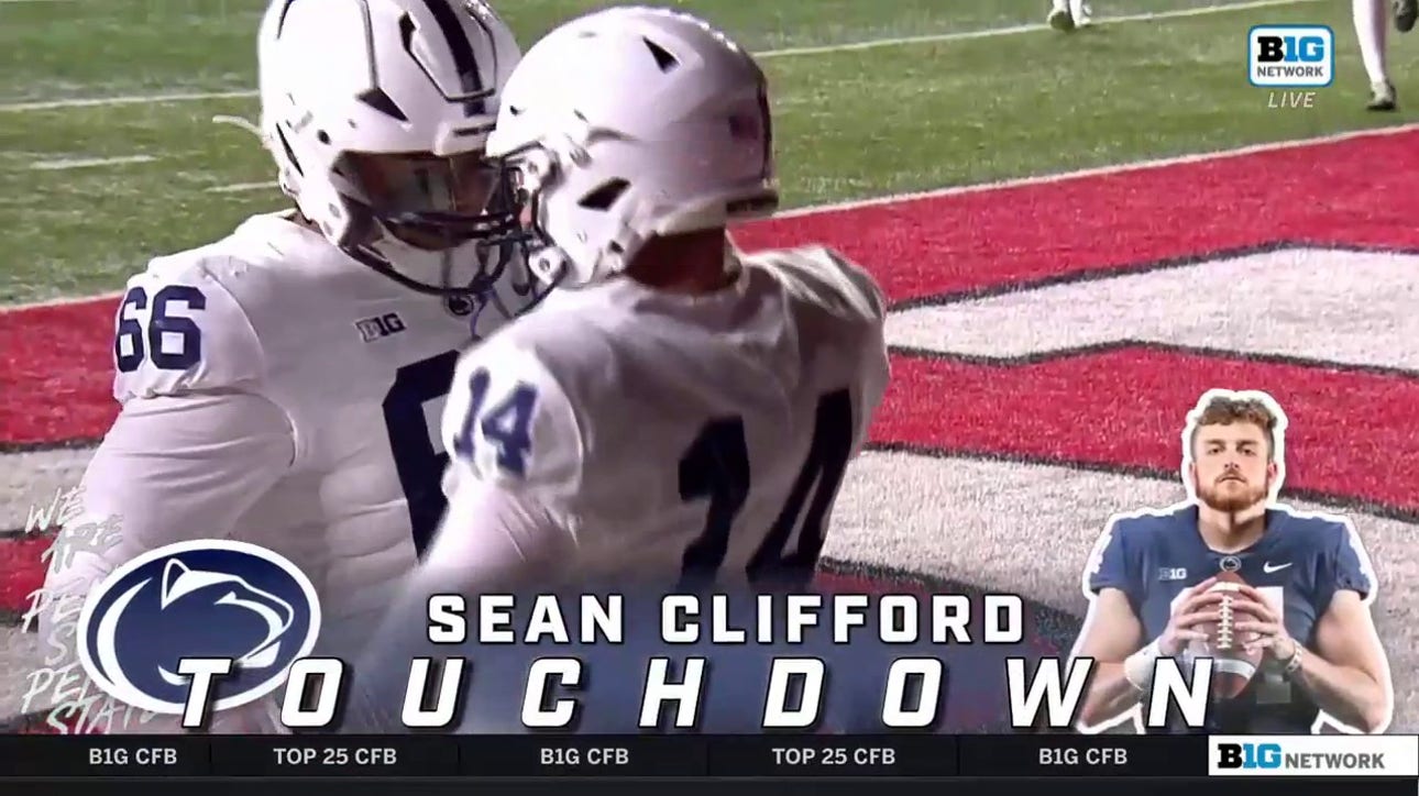 Sean Clifford runs in a 14-yard touchdown to extend Penn State's lead