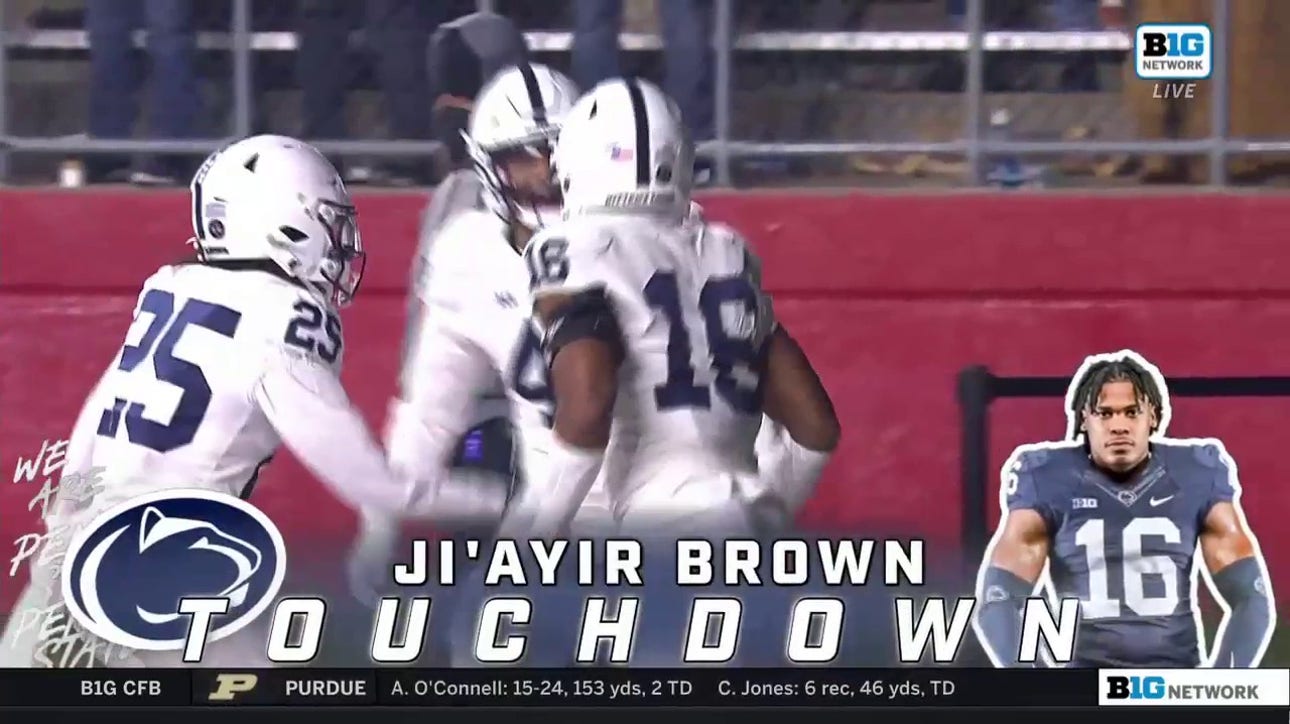 Ji'Ayir Brown scores a touchdown off a fumble to extend Penn State's lead