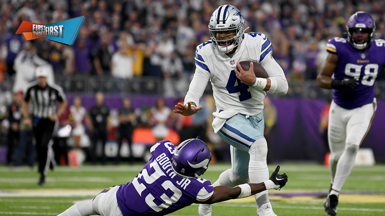 Cowboys a Super Bowl team after 40-3 win over Vikings? | FIRST THINGS FIRST