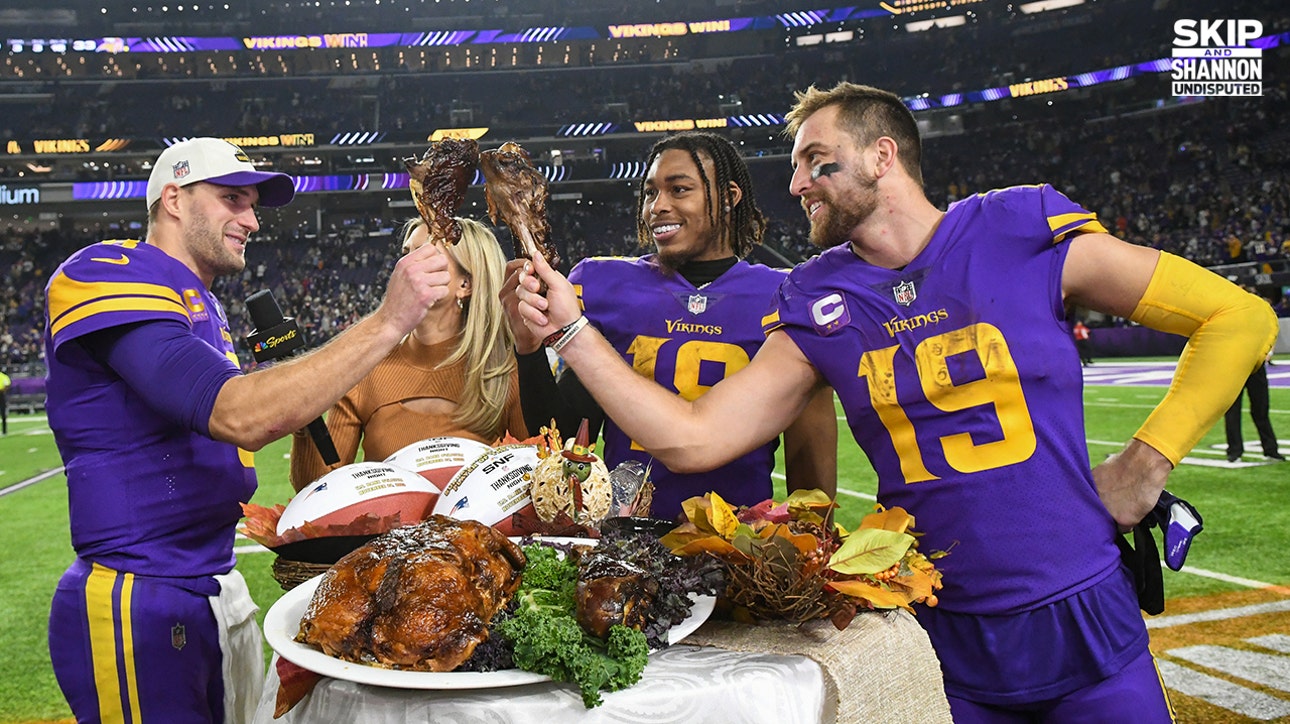 Kirk Cousins, Justin Jefferson & Vikings defeat Patriots 33-26 on Thanksgiving | UNDISPUTED