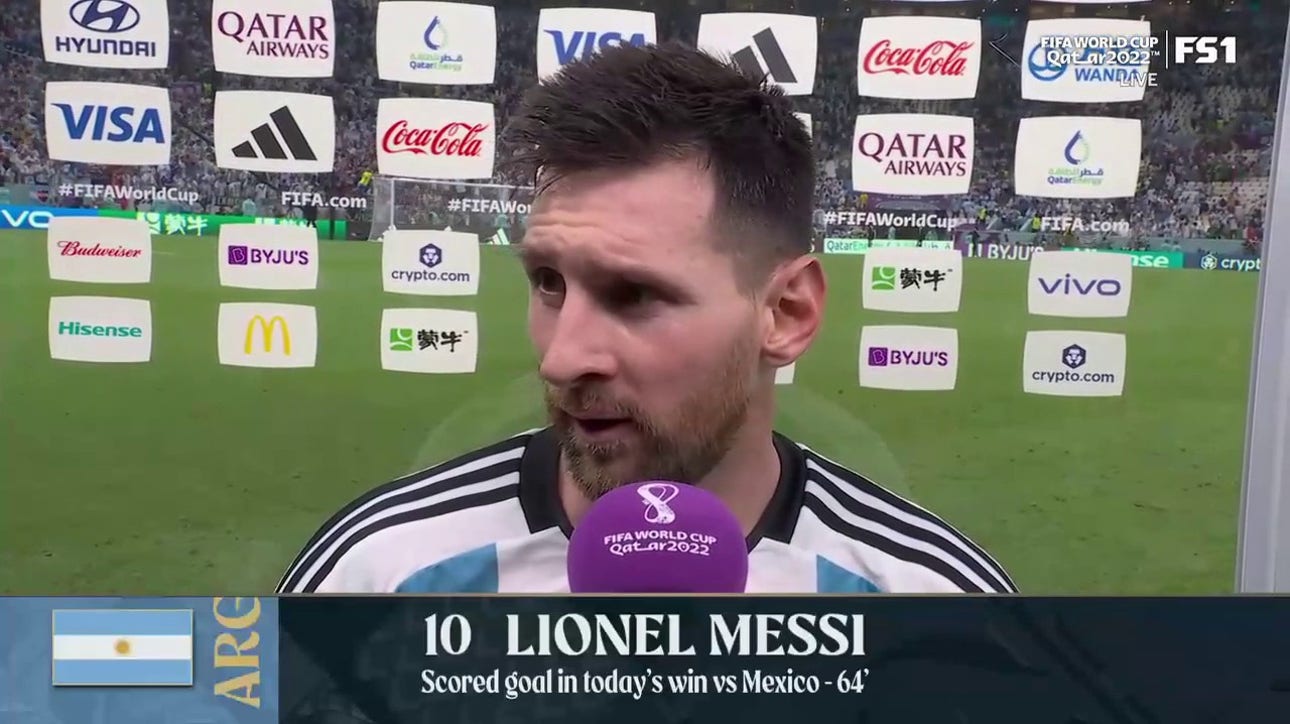 Lionel Messi discusses his goal and Argentina's win over Mexico | 2022 FIFA World Cup