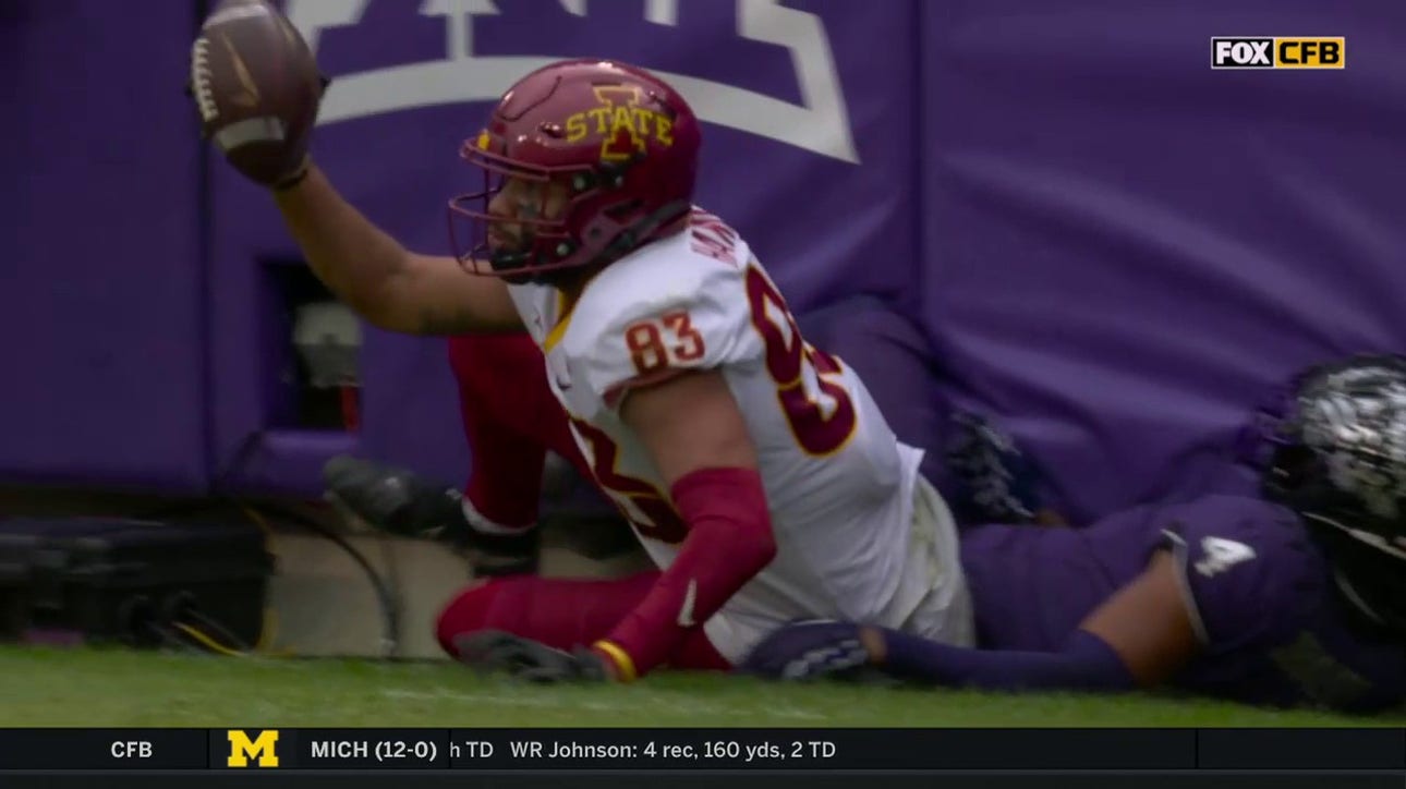 Iowa State answers with an impressive TD pitch and catch from Hunter Dekkers to DeShawn Hanika