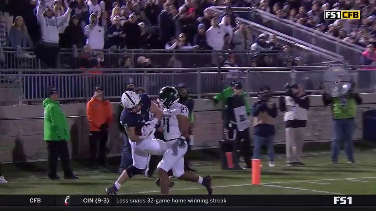 Penn State's Sean Clifford hits Tyler Warren for the 14-yard touchdown strike