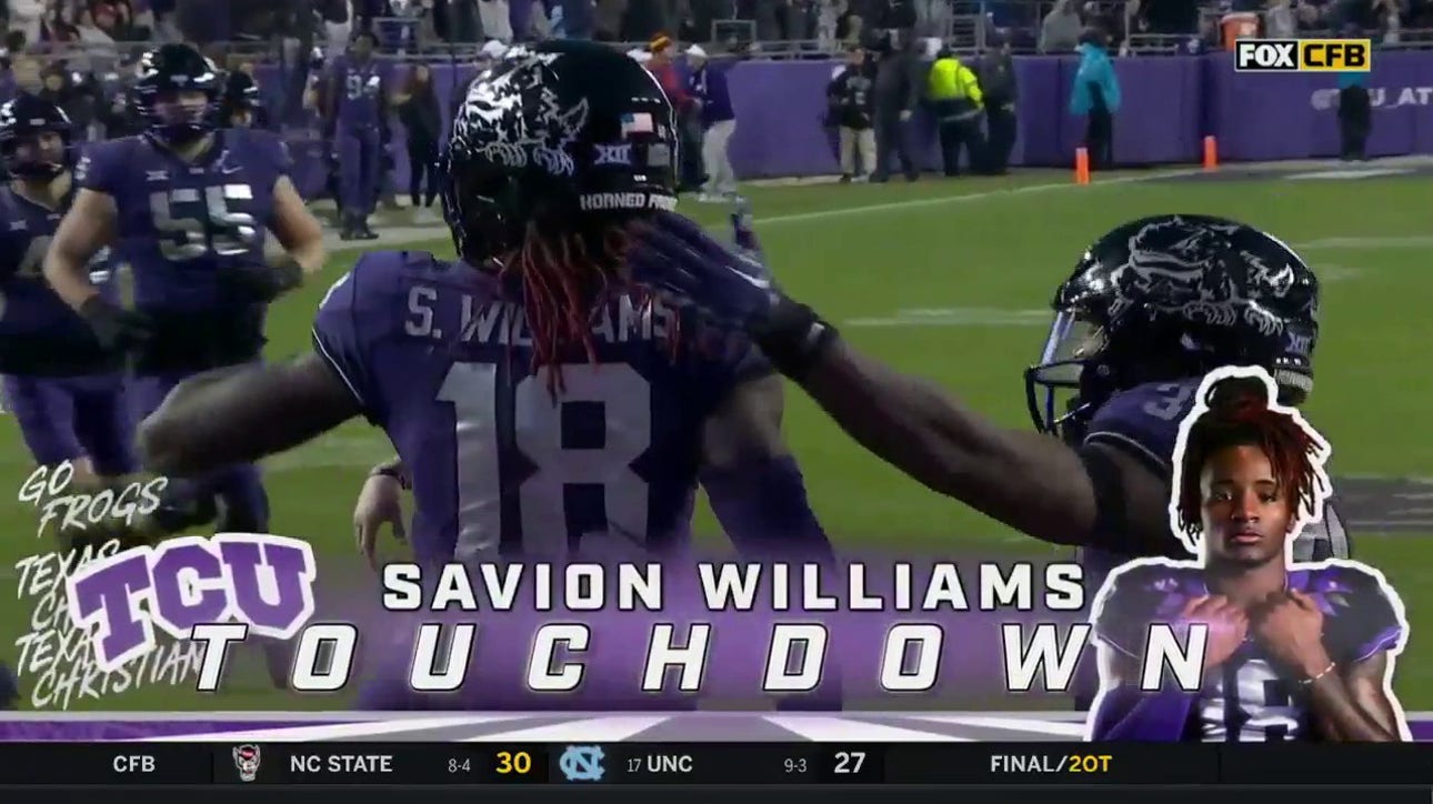 Savion Williams lays out for another TCU touchdown