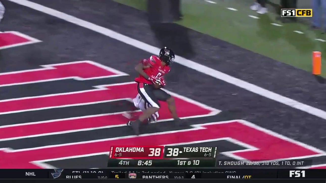 Texas Tech jumps AHEAD AGAIN with Jerand Bradley's 44-yard receiving TD against Oklahoma