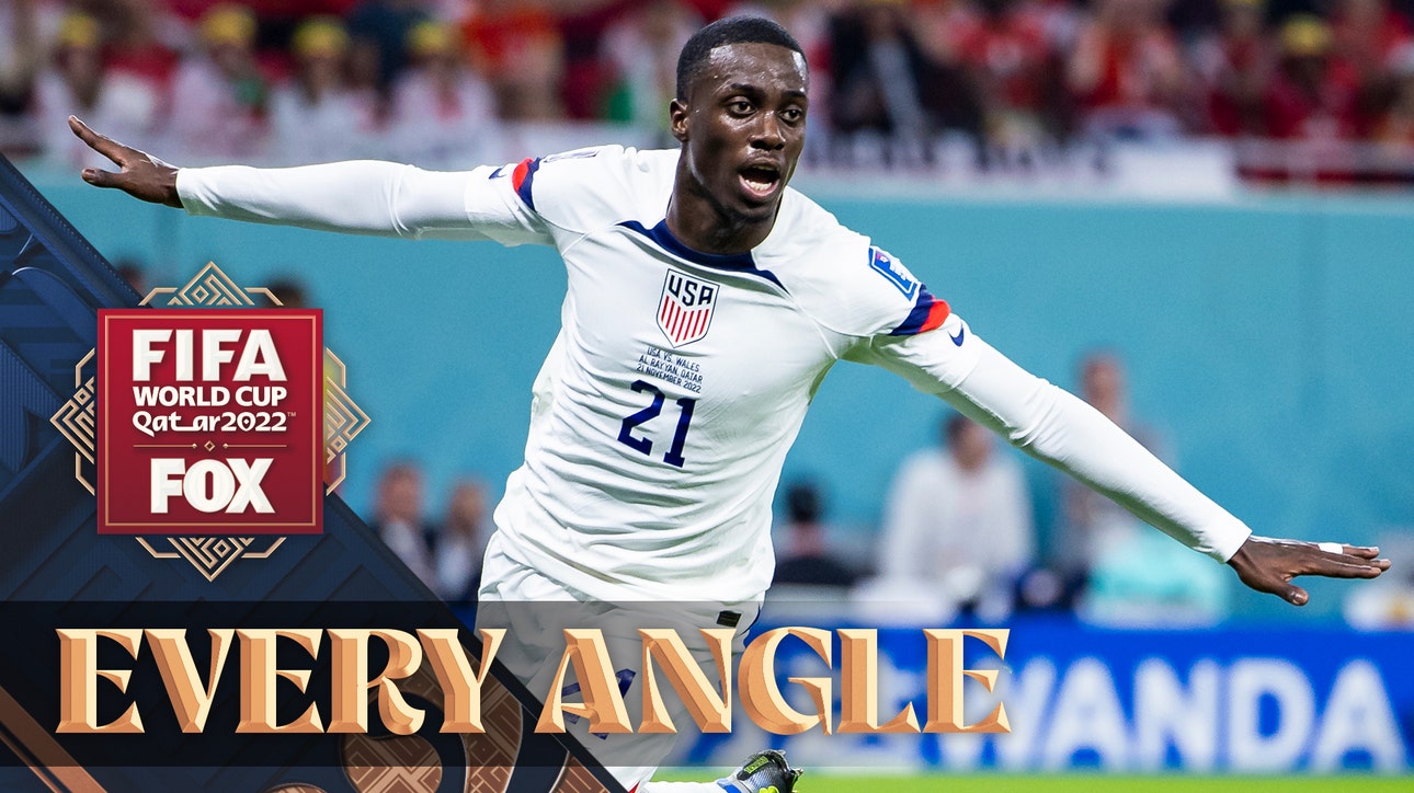 United State's Timothy Weah scores an IMPRESSIVE goal in the 2022 FIFA World Cup | Every Angle