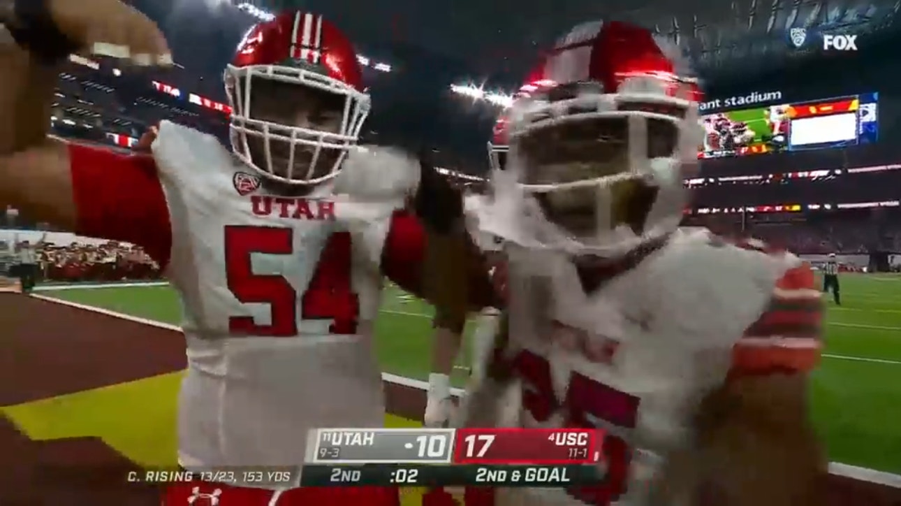 Utah's Cameron Rising finds Jaylen Dixon for the four-yard TD to tie it up at 17