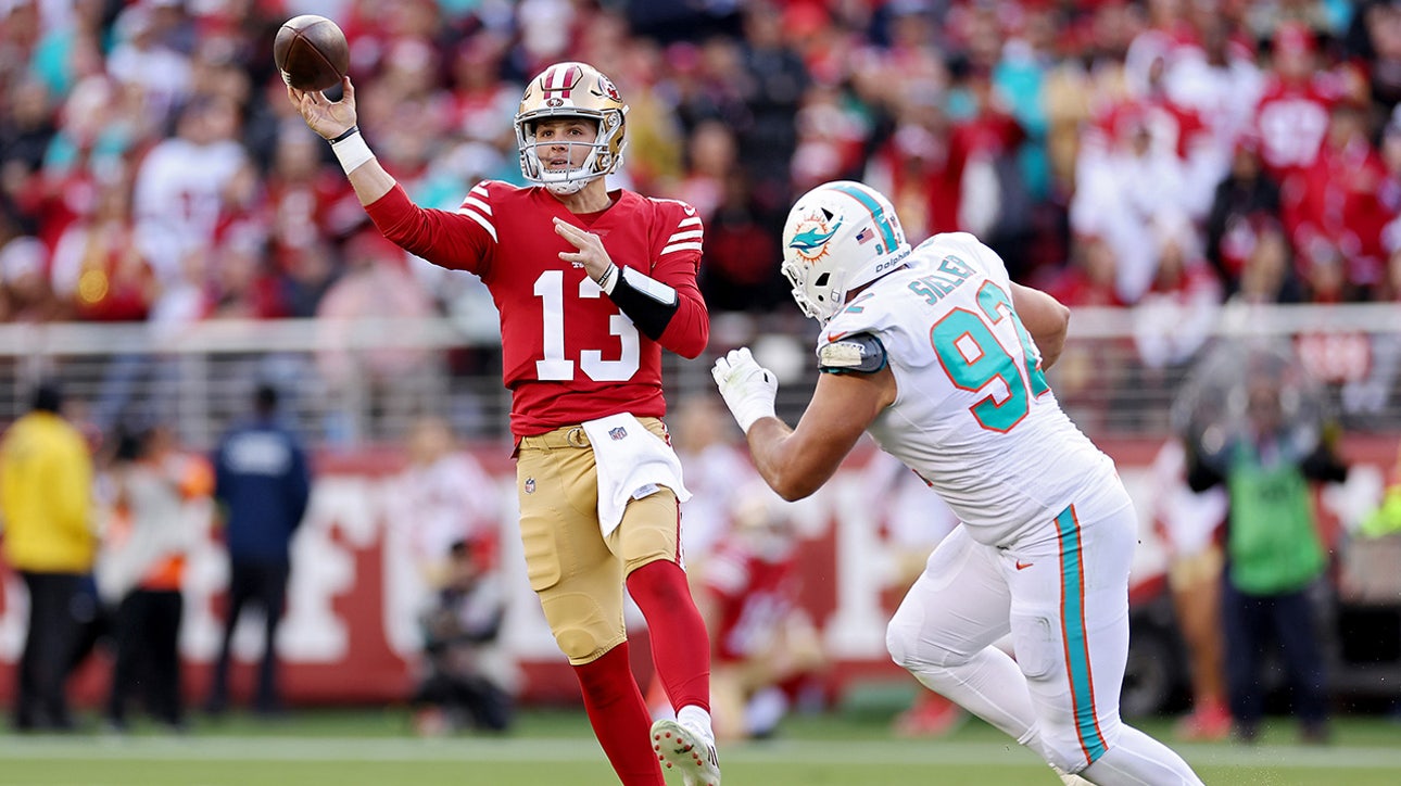 Brock Purdy came off the bench for the 49ers and helped lead them to a tough 33-17 win against the Dolphins