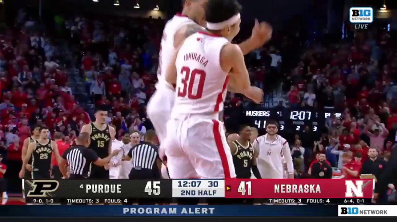 A 10-0 Nebraska run capped off by a Keisei Tominaga three forces Purdue into a timeout