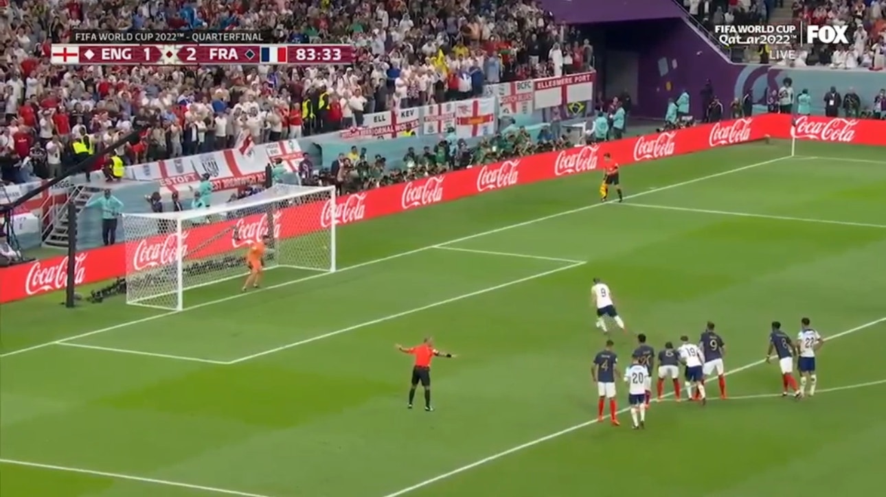Harry Kane MISSES the game-tying penalty kick against France  | 2022 FIFA World Cup