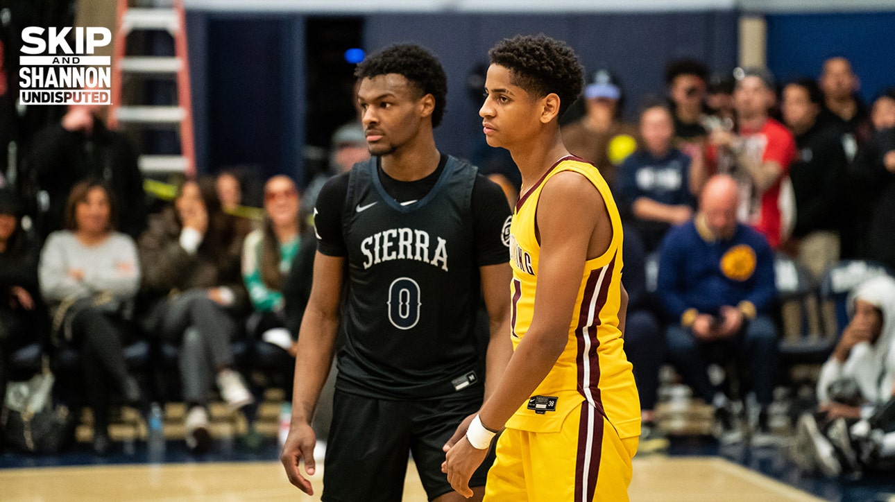 Bronny James and Kiyan Anthony squared off in nationally televised HS showcase | UNDISPUTED