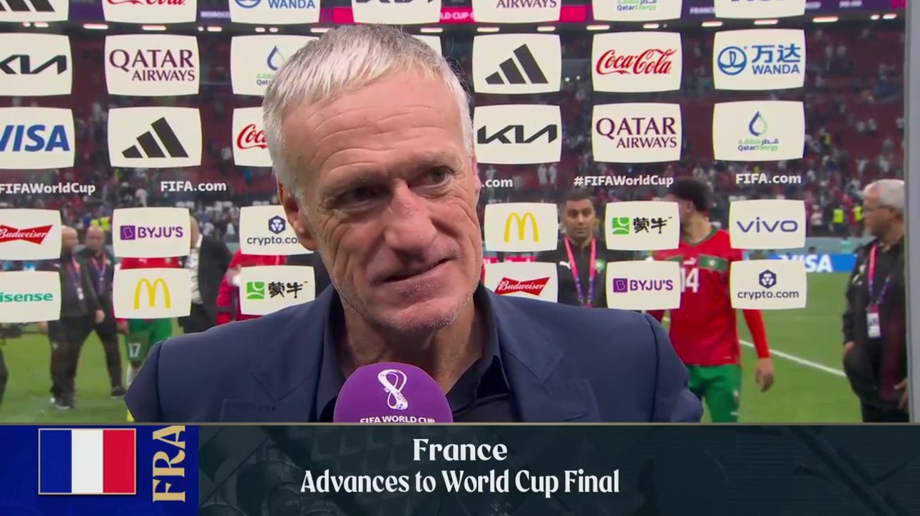 France's coach Didier Deschamps on advancing to the 2022 FIFA World Cup final and enjoying the moment