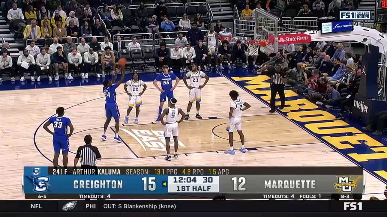 Marquette's Oso Ighodaro throws down the huge dunk to cap a 17-2 run