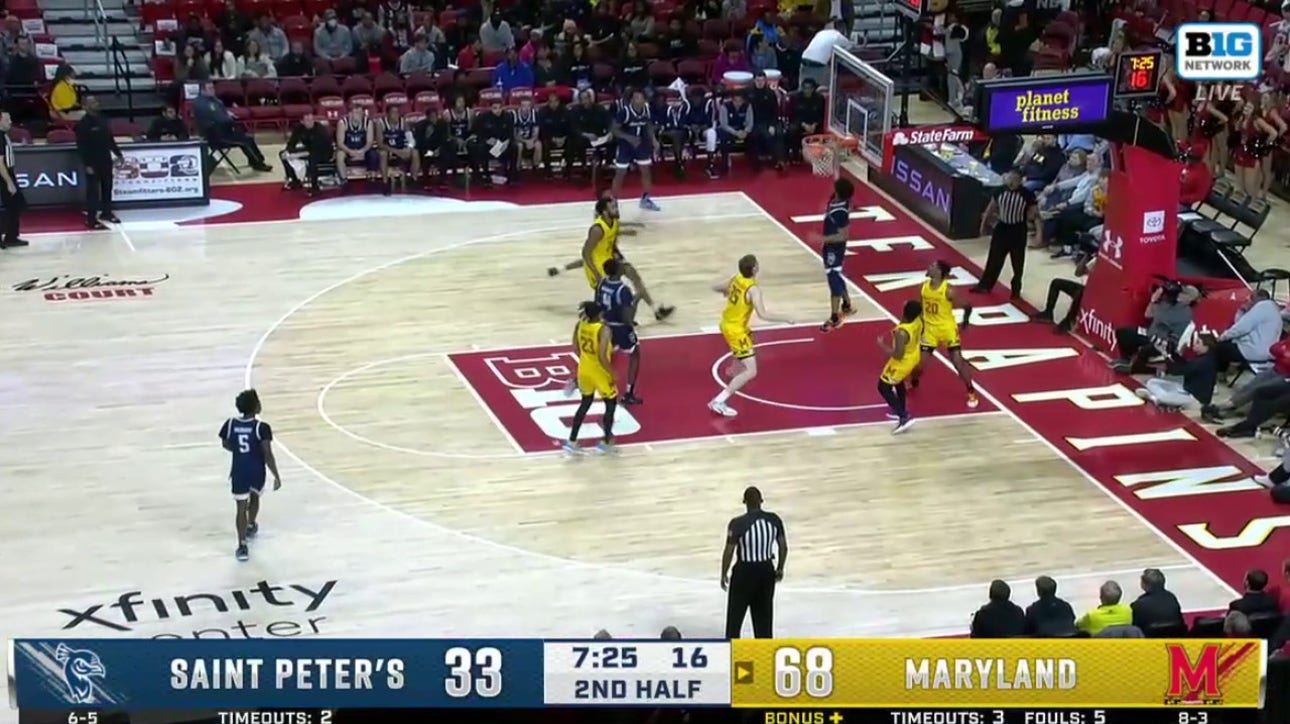 Maryland dominates Saint Peter's thanks to Hakim Hart's 20 points