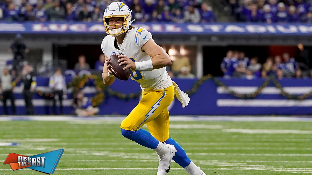 Is Justin Herbert an elite QB after leading Chargers to the playoffs? | FIRST THINGS FIRST