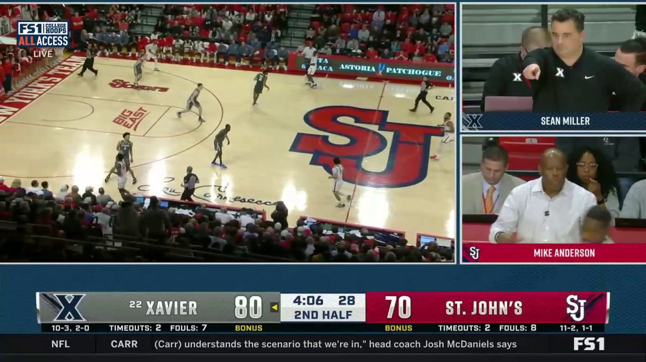 No. 22 Xavier runs away late from St. Johns to secure win, 84-79